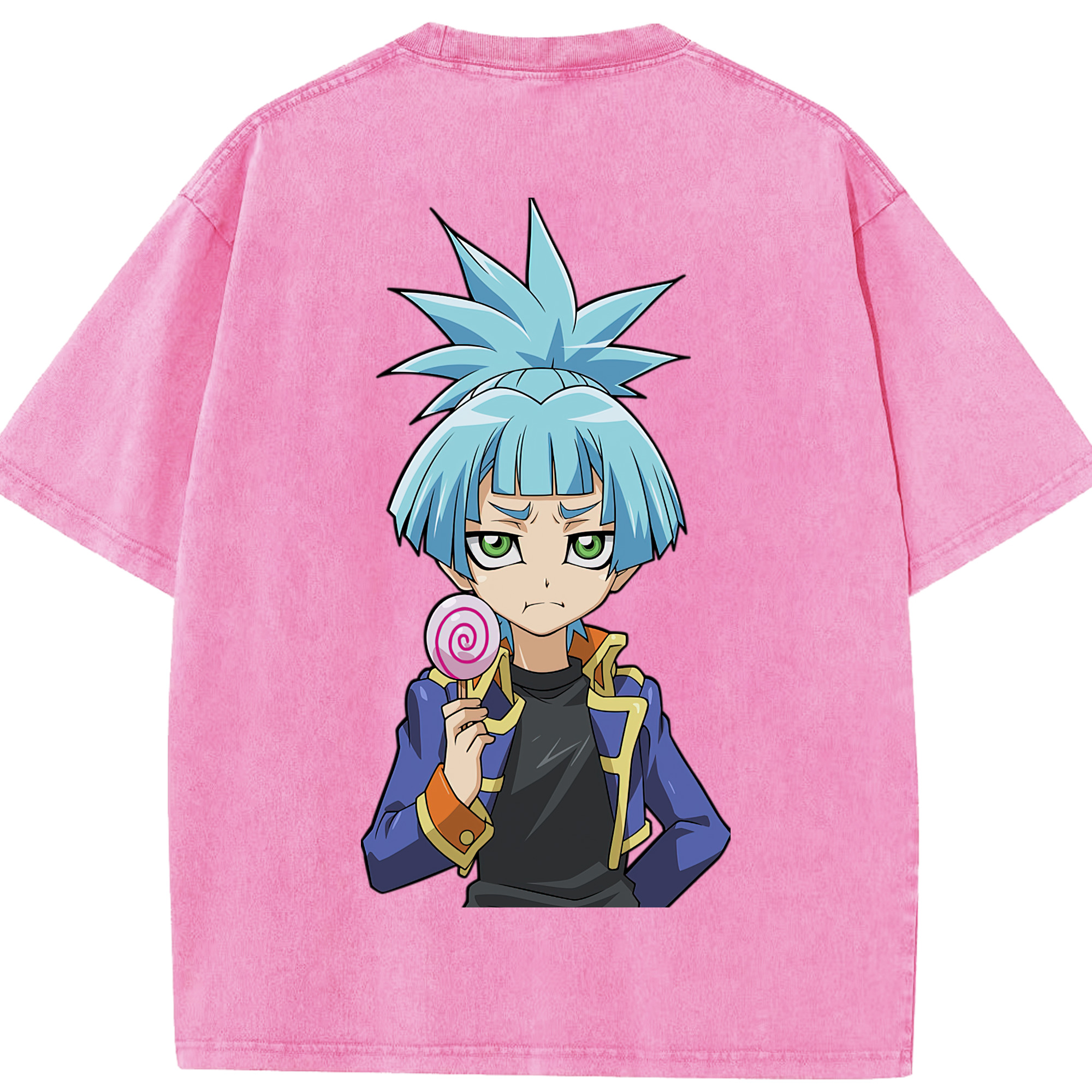 （画像用） 遊☆戯☆王 Yu-Gi-Oh! 綿100% ヴィンテージ風 半袖Tシャツ（背面プリント）